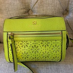 Kate Spade ♠️ bright green zip pocketbook